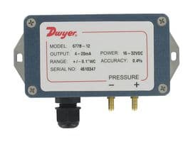 677B-01 - DWYER - 677B-01 - Pressure Transmitter, 0.4 % Accuracy, 0.1 Inch-H2O