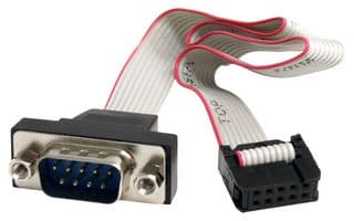PNL9M16 - STARTECH - PNL9M16 - Computer Cable, D Subminiature Plug, 9 Way, IDC Socket, 10 Way, 16 ", 406.4 mm, Grey