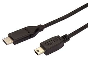 USB2CMB2M - STARTECH - USB2CMB2M - USB Cable, 2m 6 ft USB C to Mini USB Cable, M/M, USB 2.0