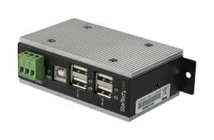 HB20A4AME - STARTECH - HB20A4AME - Hub, 4 Port Industrial USB Hub, USB 2.0, 15kV ESD Protection, Multi Port USB Hub