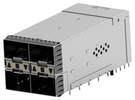 1-2198325-9 - TE CONNECTIVITY - 1-2198325-9 - Pluggable I/O Connector, ZSFP+, 80 Position, With Light Pipe, Press-Fit, EMI Springs
