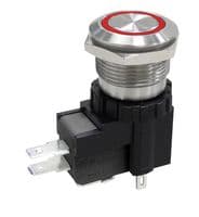 MPW19-A0F0E324-A1ZB - MULTICOMP PRO - MPW19-A0F0E324-A1ZB - Vandal Resistant Switch, 24 V LED, MP Vandal Resistant Switches Momentary, 19.1 mm, SPDT, Momentary