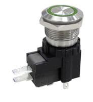 MPW19-A0F0E624-A1ZB - MULTICOMP PRO - MPW19-A0F0E624-A1ZB - Vandal Resistant Switch, 24 V LED, MP Vandal Resistant Switches Momentary, 19 mm, SPDT, Momentary