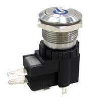 MPW19-A0F0L724-A1ZB - MULTICOMP PRO - MPW19-A0F0L724-A1ZB - Vandal Resistant Switch, 24 V LED, MP Vandal Resistant Switches Momentary, 19 mm, SPDT, Momentary