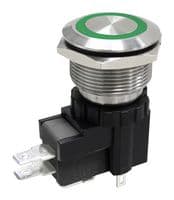 MPW22-A0F1L612-A1ZB - MULTICOMP PRO - MPW22-A0F1L612-A1ZB - Vandal Resistant Switch, 24 V LED, MP Vandal Resistant Switches Latching, 22 mm, SPDT, Latching