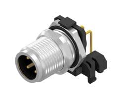 43-01204 - AMPHENOL CONEC - 43-01204 - Sensor Connector, M12, Male, 4 Positions, PCB Pin, Right Angle Panel Mount