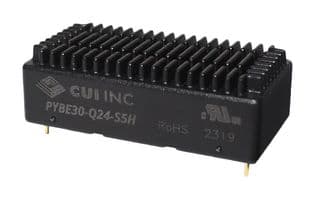 PYBE30-Q48-D12H - CUI - PYBE30-Q48-D12H - Isolated Through Hole DC/DC Converter, With Heatsink, ITE, 4:1, 30 W, 2 Output, 12 VDC, 1.25 A