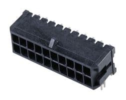 43045-2021 - MOLEX - 43045-2021 - Pin Header, Wire-to-Board, 3 mm, 2 Rows, 20 Contacts, Through Hole Right Angle
