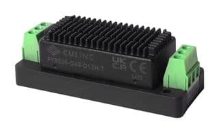 PYBE30-Q48-D12H-T - CUI - PYBE30-Q48-D12H-T - Isolated Chassis Mount DC/DC Converter, With Heatsink, ITE, Module, 4:1, 30 W, 2 Output, 12 VDC