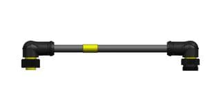 130010-1743 - MOLEX - 130010-1743 - Sensor Cable, Double Ended, 90° Mini-Change Plug, 90° Mini-Change Receptacle, 4 Positions, 500 mm