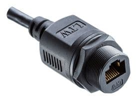 RCP-5SAFFM-SLM7B01 - AMPHENOL LTW - RCP-5SAFFM-SLM7B01 - Ethernet Cable, Shielded, Cat5e, Sealed RJ45 Jack to Free End, FTP (Foiled Twisted Pair), Black