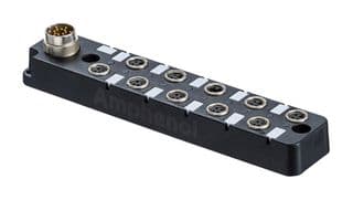 DB8-3A4M12-SPS7001 - AMPHENOL LTW - DB8-3A4M12-SPS7001 - Sensor Distribution Box, M12 Connector - 3 Pole, M8 Connector - 3 Pole, 4 Ports, M Series, IP67