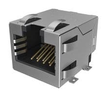 RJE3A1881402N - AMPHENOL COMMUNICATIONS SOLUTIONS - RJE3A1881402N - Modular Connector, RJ45 Jack, 1 x 1 (Port), 8P8C, Cat5e, Surface Mount