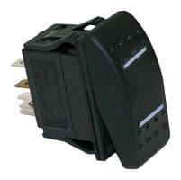 MPX5-234BNN-NABD-1NN-S - MULTICOMP PRO - MPX5-234BNN-NABD-1NN-S - Rocker Switch, IP67, On-Off-On, DPDT, Non Illuminated, Panel, Snap-In, Black