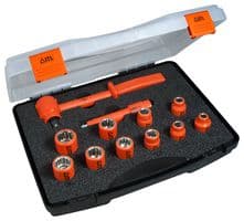03100 - INSULATED TOOLS LTD - 03100 - Socket Set, 1/2" Drive, 12 Pieces