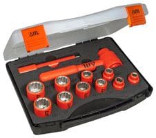 03105 - INSULATED TOOLS LTD - 03105 - Socket Set, 3/8" Drive, 12 Pieces