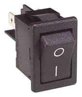 H8550VBBB-B - BULGIN / PARTNER STOCK - H8550VBBB-B - Rocker Switch, On-Off, DPST, Non Illuminated, Panel Mount, Black, 8500 Series