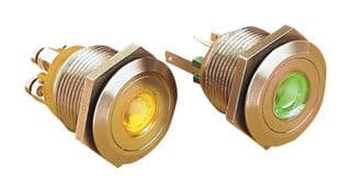 MPI001/TERM/WH - BULGIN / PARTNER STOCK - MPI001/TERM/WH - Vandal Resistant Switch, MPI001 Series, SPST, (On), Natural