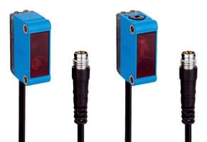 GSE6-P0211S58 - SICK - GSE6-P0211S58 - Photoelectric Sensor, 15m, PNP, Through Beam, 10 to 30VDC, Cable with 3 Pin M8 Connector, G6 Series
