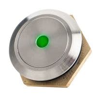 76-5910G - ITW SWITCHES - 76-5910G - Vandal Resistant Switch, 76-59 Series, 19.3 mm, SPST-NO-DB, Momentary, Round, Natural