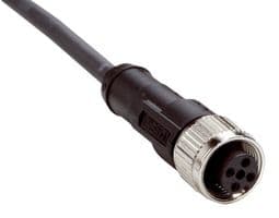 DOL-1204G02MC75KM0 - SICK - DOL-1204G02MC75KM0 - Sensor Cable, Black, M12 Receptacle, Free End, 4 Positions, 2 m, 6.6 ft