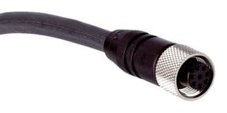 DOL-1208-G02MAC1 - SICK - DOL-1208-G02MAC1 - Sensor Cable, Black, M12 Receptacle, Free End, 8 Positions, 2 m, 6.6 ft
