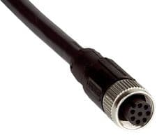 DOL-1208G02MD25KM1 - SICK - DOL-1208G02MD25KM1 - Sensor Cable, Black, M12 Receptacle, Free End, 8 Positions, 2 m, 6.6 ft