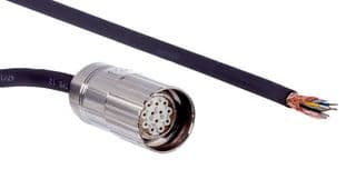 DOL-2308-G05MJB2 - SICK - DOL-2308-G05MJB2 - Sensor Cable, Black, M23 Receptacle, Free End, 12 Positions, 5 m, 16.4 ft