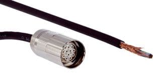 DOL-2312-G02MLD1 - SICK - DOL-2312-G02MLD1 - Sensor Cable, Black, M23 Receptacle, Free End, 12 Positions, 2 m, 6.6 ft