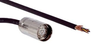 DOL-2312-G03MMA1 - SICK - DOL-2312-G03MMA1 - Sensor Cable, Black, M23 Receptacle, Free End, 12 Positions, 3 m, 9.8 ft