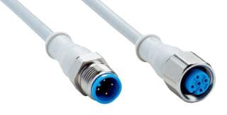 DSL-1204-G02MNI - SICK - DSL-1204-G02MNI - Sensor Cable, Grey, M12 Receptacle, M12 Plug, 4 Positions, 2 m, 6.6 ft