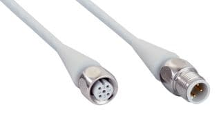 DSL-1204-G02MRN - SICK - DSL-1204-G02MRN - Sensor Cable, Grey, M12 Receptacle, M12 Plug, 4 Positions, 2 m, 6.6 ft