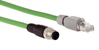 SSL-2J04-G05MZ60 - SICK - SSL-2J04-G05MZ60 - Sensor Cable, D Coded, M12 Plug, RJ45 Plug, 4 Positions, 5 m, 16.4 ft