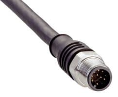 STL-1212-G05MACO - SICK - STL-1212-G05MACO - Sensor Cable, Black, M12 Plug, Free End, 12 Positions, 5 m, 16.4 ft