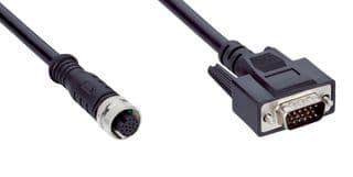 YF2AAD-020VD5MHDAC - SICK - YF2AAD-020VD5MHDAC - Sensor Cable, 17Pos/15Pos, M12 Receptacle, D Sub Plug, 2 m, 6.6 ft