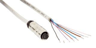 YF2Z18-050XXXXLEBX - SICK - YF2Z18-050XXXXLEBX - Sensor Cable, Grey, M16 Receptacle, Free End, 8 Positions, 5 m, 16.4 ft