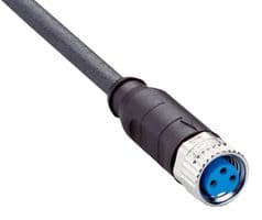 YF8U13-010UA1XLEAX - SICK - YF8U13-010UA1XLEAX - Sensor Cable, A Coded, Black, M8 Receptacle, Free End, 3 Positions, 1 m, 3.3 ft
