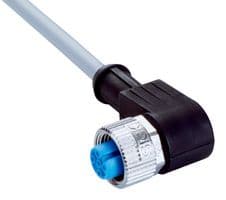 YG2A13-100VB1XLEAX - SICK - YG2A13-100VB1XLEAX - Sensor Cable, A Coded, Black, 90° M12 Receptacle, Free End, 3 Positions, 10 m, 32.8 ft