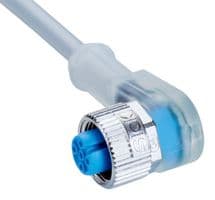 YI2A14-020VB3XLEAX - SICK - YI2A14-020VB3XLEAX - Sensor Cable, A Coded, Grey, 90° M12 Receptacle, Free End, 4 Positions, 2 m, 6.6 ft