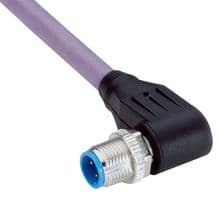 YN2B22-050PB1XLEAX - SICK - YN2B22-050PB1XLEAX - Sensor Cable, B Coded, Violet, 90° M12 Plug, Free End, 2 Positions, 5 m, 16.4 ft