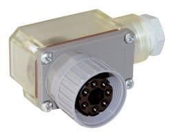 DOS-0607W000IA3KU0 - SICK - DOS-0607W000IA3KU0 - Sensor Connector, M26, Female, 7 Positions, Screw Socket, Right Angle Cable Mount