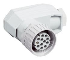 DOS-0612W000GA3KM0 - SICK - DOS-0612W000GA3KM0 - Sensor Connector, M26, Female, 12 Positions, Crimp Socket, Right Angle Cable Mount