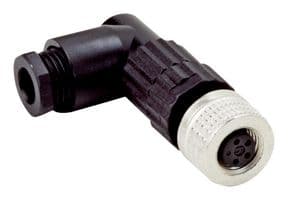 DOS-0804-W - SICK - DOS-0804-W - Sensor Connector, M8, Female, 4 Positions, Solder Socket, Right Angle Cable Mount