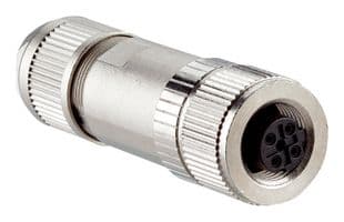 DOS-1204-GE - SICK - DOS-1204-GE - Sensor Connector, M12, Female, 4 Positions, IDC / IDT Socket, Straight Cable Mount