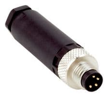STE-0804-G - SICK - STE-0804-G - Sensor Connector, M8, Male, 4 Positions, Screw Pin, Straight Cable Mount