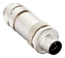 STE-1204-GE - SICK - STE-1204-GE - Sensor Connector, M12, Male, 4 Positions, Spring Cage Pin, Straight Cable Mount