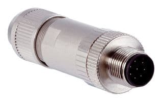 STE-1208-GA01 - SICK - STE-1208-GA01 - Sensor Connector, M12, Male, 8 Positions, IDC / IDT Pin, Straight Cable Mount