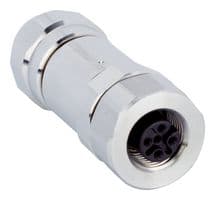 YF12ES5-0075S5586A - SICK - YF12ES5-0075S5586A - Sensor Connector, M12, Female, 5 Positions, Screw Socket, Straight Cable Mount