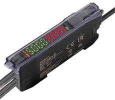 E3X-MZV21 2M - OMRON INDUSTRIAL AUTOMATION - E3X-MZV21 2M - Smart Fibre Amplifier Unit, 2-Channel, NPN, Pre-Wired, E3X-MZV Series