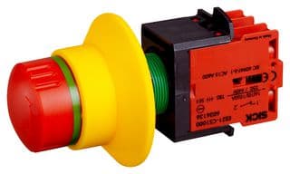 ES21-SB10E1 - SICK - ES21-SB10E1 - Safety Command Device, 2 NC, Terminal Strip, Labelling, Panel Mount
